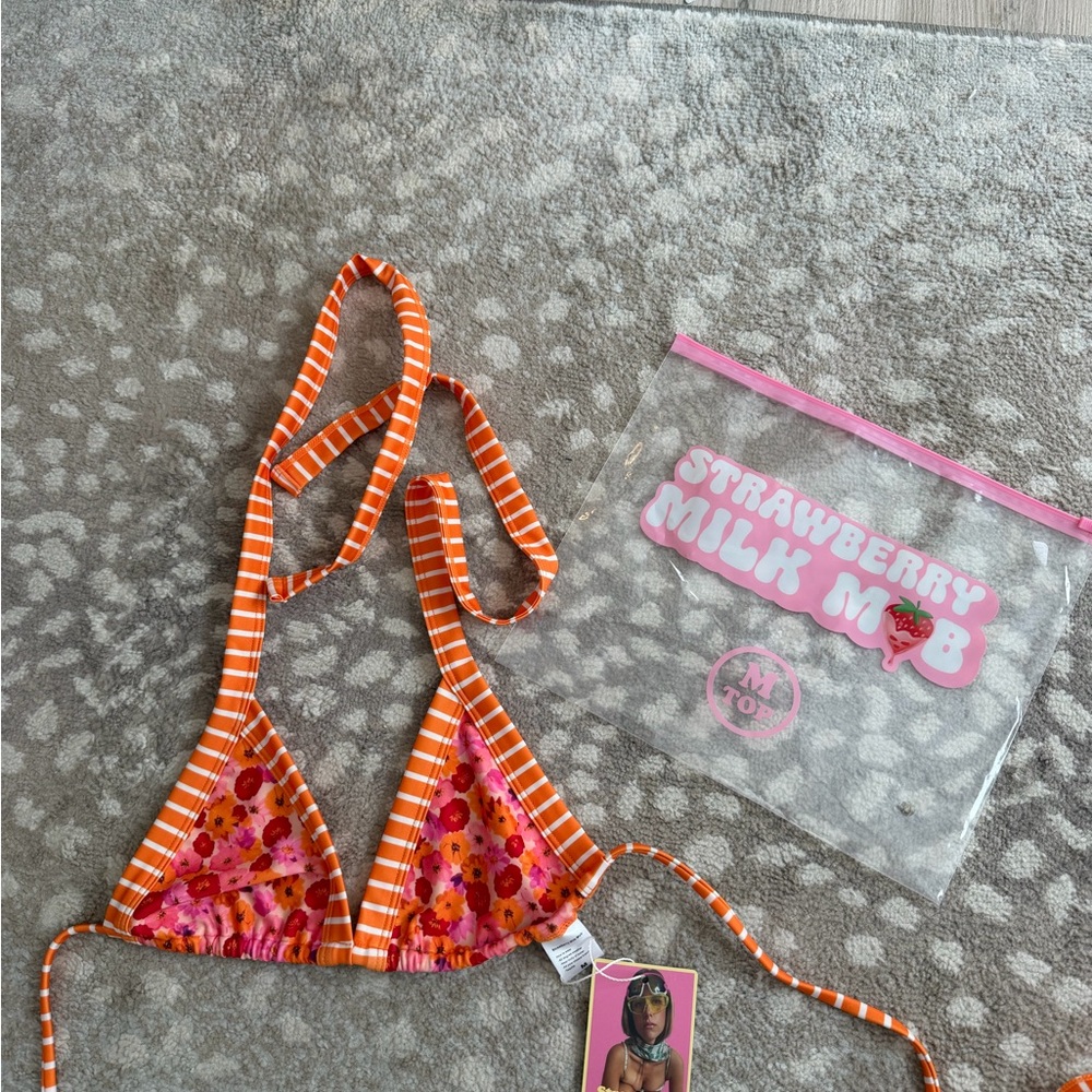 Strawberry Milk Mob Pomelo Bikini Top M